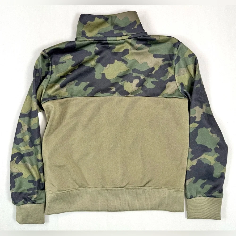 NIKE Toddler Boy Camo Full‎ Zip Track Jacket 2T Logo Athletic Streetwear Swoosh